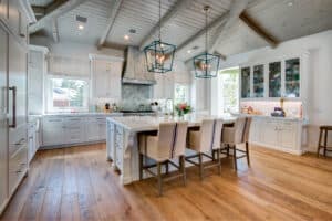 Huge Bright Modern Kitchen 1 Flooring Installation