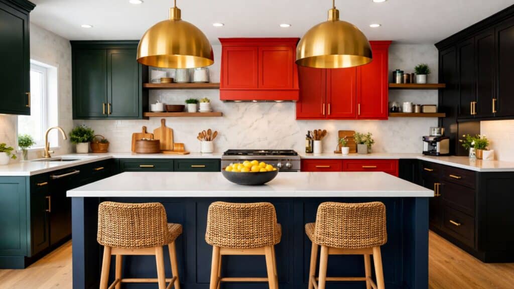Bold Cabinet Colors: Modern Kitchen Design Springfield MO 1 Bold Cabinet Colors Modern Kitchen Design Springfield MO Bold Cabinet Colors: Modern Kitchen Design Springfield MO